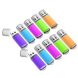 K&ZZ 16GB Flash Sürücü 10'lu Paket 16 GB USB Flash Sürücüler Başparmak Sürücü USB Stick 16G Bellek Çubuğu USB Sürücü USB 2.0 Kalem Sürücü, Çok Renkli