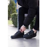 L.A Polo Kalın Taban Siyah Erkek Sneaker