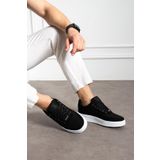 L.A Polo Nefes Alabilen Siyah Beyaz Erkek Sneaker Ayakkabı