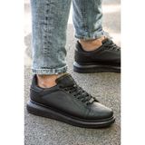 L.A Polo Unisex Siyah Spor Ayakkabı Düz Tabanlı 1. Sınıf Malzeme ile Rahat Kullanım
