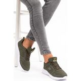 L.A Polo Xstep 020 Spor Sneaker Erkek Ayakkabı - Haki - Beyaz