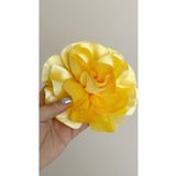 Âlâ Atelier 15 cm Iğneli Kumaş sarı Çiçek Broş Gül Broş, kumaş gül broş yaka iğnesi
