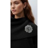 Âlâ Atelier Kristal taşlı gül broş