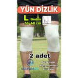 L Beden Yün Dizlik Isıtır Sıcak Tutar Destekler Unisex Giyilen Model 1 ADET