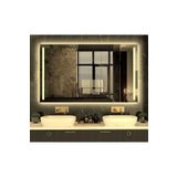 L' CAPO 120x60 cm gün ışığı ledli kumlamalı salon ofis banyo hol koridor kuaför aynası trafolu