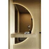 L' CAPO DOKUNMATİK ÖZELLİKLİ Led Işıklı Yarım Daire Banyo Ve Konsol Aynası 120x60 (KONSOL DAHİL DEĞİLDİR)