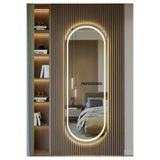 L' CAPO Gün Işığı Kumlamalı DOKUNMATİK Ledli Ayna, Ledli Boy Aynası, Konsol Aynası, Duvar Aynası, Hol aynası