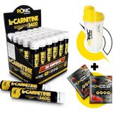 L - Carnitine 3400 Ultimate 30 Ampul (Böğürtlen Aromalı) + Shaker ve 2 Adet Tek Kullanımlık Whey Protein