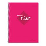 Lé Color 2012095/1 Tranz PP Kapak, 1.hamur kağıt Spiralli defter, Pembe