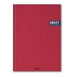 Lé Color 2017115/1 Kraft Defter Sert Kapaklı, Spiralli, 1.Hamur Kağıt, 200 Sayfa, Bordo