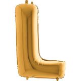 L Harf Altın 100 cm Folyo Balon