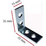 L Masa Gonye / Bas Kose Baglantı / ( 15 X 35 X 35 Mm) / L Kose
