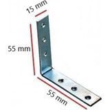 L Masa Gonye / Bas Kose Baglantı / ( 15 X 55 X 55 Mm) / L Kose