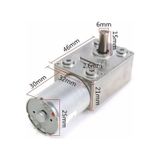 L Redüktörlü Dc Motor 12 Volt 10 Rpm