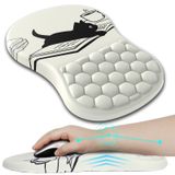 L-SPOUTTO Bilek Dayanaklı Mouse Pad, Ergonomik Mouse Pad Bilek Desteği, Dizüstü Bilgisayar için Rahat Bilgisayar Jeli Fare Altlığı, Masa Ofisi için Kaymaz PU Tabanlı Ağrı kesici Mousepad (12x8 inç,