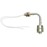 L Tip Metal Sıvı Su Seviye Sensörü 75Mm Paslanmaz Çelik Şamandıra Mekanik Anahtar Kazan Kap Depo Tank Havuz Akvaryum Pompa Hidroponik 10W