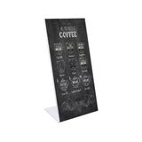 L Tipi Dikey 10X21cm Pleksi Masaüstü Şeffaf Föylük Broşürlük Fiyatlık 50Li Paket