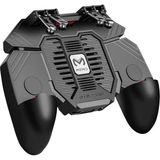 L1R1 L2R2 Tetikleyicili Mobil Oyun Kumandası [ 6 Parmak], Pubg/cod Mobil Kumanda ve Soğutma Fanı ve 1200 Mah Güç Bankası, Oyun Kavrama Joystick Oyun Pedi, 4,7-6,5 Inç Android Ios Telefon Için Çekim Ai - (DipCamo)Charcoal-White