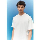 L222001102 Lee Erkek Loose Fit Rahat Kesim Bisiklet Yaka %100 Pamuk Kırık Beyaz Tişört