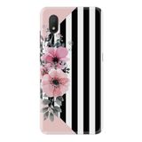 L7 ile Uyumlu Kılıf Resimli Desenli Baskılı Silikon ile Uyumlu Kılıf Flowers 4 1390