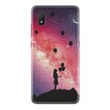 L7 ile Uyumlu Kılıf Resimli Desenli Baskılı Silikon ile Uyumlu Kılıf Flowers Cat 2 1349