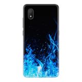 L7 ile Uyumlu Kılıf Silikon Desen Özel Seri Blue Fire 1678