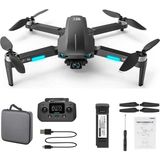 L700PRO Fırçasız Motor Rc Quadcopter Gps Drone Hava Fotoğrafçılığı Için Hd 4K Çift Kamera Katlanır - Siyah