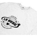 La Bebe | Oversize Tshirt - Beyaz - Ekru - M