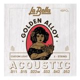 LA BELLA 11-52 AKUSTİK GİTAR TELİ 40PCL