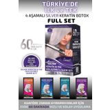 La Benedic 4 Aşamalı Silver Keratin Botox Hızlı Düzleştirici & Bakım Full Set - Silver Saçlar İçin