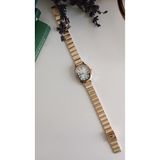 LA BOSS Vintage Minimal ROMA RAKAMLI OVAL TASARIM - Gold Renk KASA- GOLD RENK ÇELİK KORDON, Kadın Kol Saati