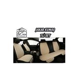 la casa Ergonomik,Ortopedik,Jakar Kapitoneli Lüks LaCasa Oto Koltuk Kılıfı-Minderi (7Li Tam Set) KREM