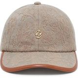 La Casquette Jacquard Erkekler Için Şık Bej Yün Karışımlı Beyzbol Şapkası - Standart