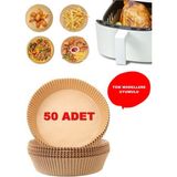 La Clem Airfryer Pişirme Kağıdı 50 Adet Hava Fritözü Airfryer Firitözü Airfryer Yağsız Firitöz Pişirme
