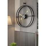 La Clock 90 Cm Siyah, Modern Dekoratif İspanyol Tarzı Duvar Saati