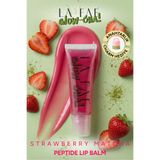 LA FAÉ BEAUTE Strawberry Matcha Lip Balm Besleyici Onarıcı ve Nemlemdirici Dolgun ve Parlak Dudak Bakım Kremi