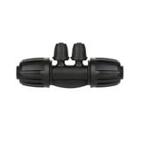 La Farah 1/2 "Damla Borusu için Damla Sulama Parçaları 1/4" Sulama Borusu, Damla Sulama Parçaları Damla Sulama Parçaları Anti-Damla Kilitli Dikenli Azaltma 4 Yollu Paket 10