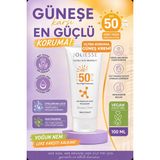La Joliesse Ultra Sun Protect SPF 50+ Güneş Kremi 100 ml | Hyaluronik Asit, Niacinamide, Argan Yağı ve Vitamin E İçeren | UVA + UVB Geniş Spektrumlu Koruma | Yoğun Nemlendirici Bakım | Vegan