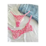 La Linaa Cindy Pembe Kadın Tangalı Bralet Takım pembe-90B