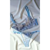 La Linaa Flora Buz Mavisi Kadın Bralet Takım buz mavisi-90B