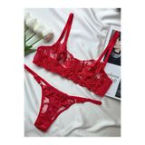 La Linaa Mona Kadın Kırmızı Bralet Takım kırmızı-85B
