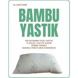 La Lune Home Bambu Baskılı Slikon Yastık 2'li - 50 x 70 cm
