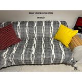 La Lune Home Comfort Plus Kaymaz Koltuk Örtüsü Tavşan Tüyü 175X215 - 175 x 215 cm - Antrasit - Bej