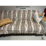 La Lune Home Comfort Plus Kaymaz Koltuk Örtüsü Tavşan Tüyü 175X215