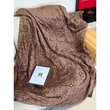 La Lune Home Peluş Battaniye Baskılı - 130 x 170 cm - Kahverengi