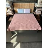La Lune Home Peluş Çok Amaçlı Yatak Örtüsü - Pudra - 200 x 220 cm