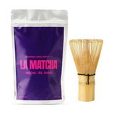 La Matcha Ceremonial Grade Matcha 50 G + Matcha Whisk (Chasen) - Bitki Çayı