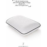 La Mehser Aero Comfort Yastık | 3D Air Mesh Örme Kumaş | 40X60 cm | 600 gr Nano Silikon Dolgu - 40 x 60 cm - Beyaz