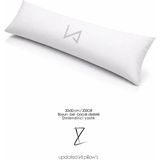 La Mehser Çok Amaçlı Ortopedik Silindir Yastık Boyun Bacak Bel Destek Yastığı 15X50 cm - 35 x 50 cm - Beyaz