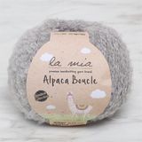La Mia Alpaca Boucle 34385 L302 50 gr Gri El Örgü İpi
